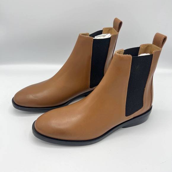 Everlane Womens The New Modern Chelsea Ankle Boots Brown Size 5.5 Leather - Picture 2 of 12